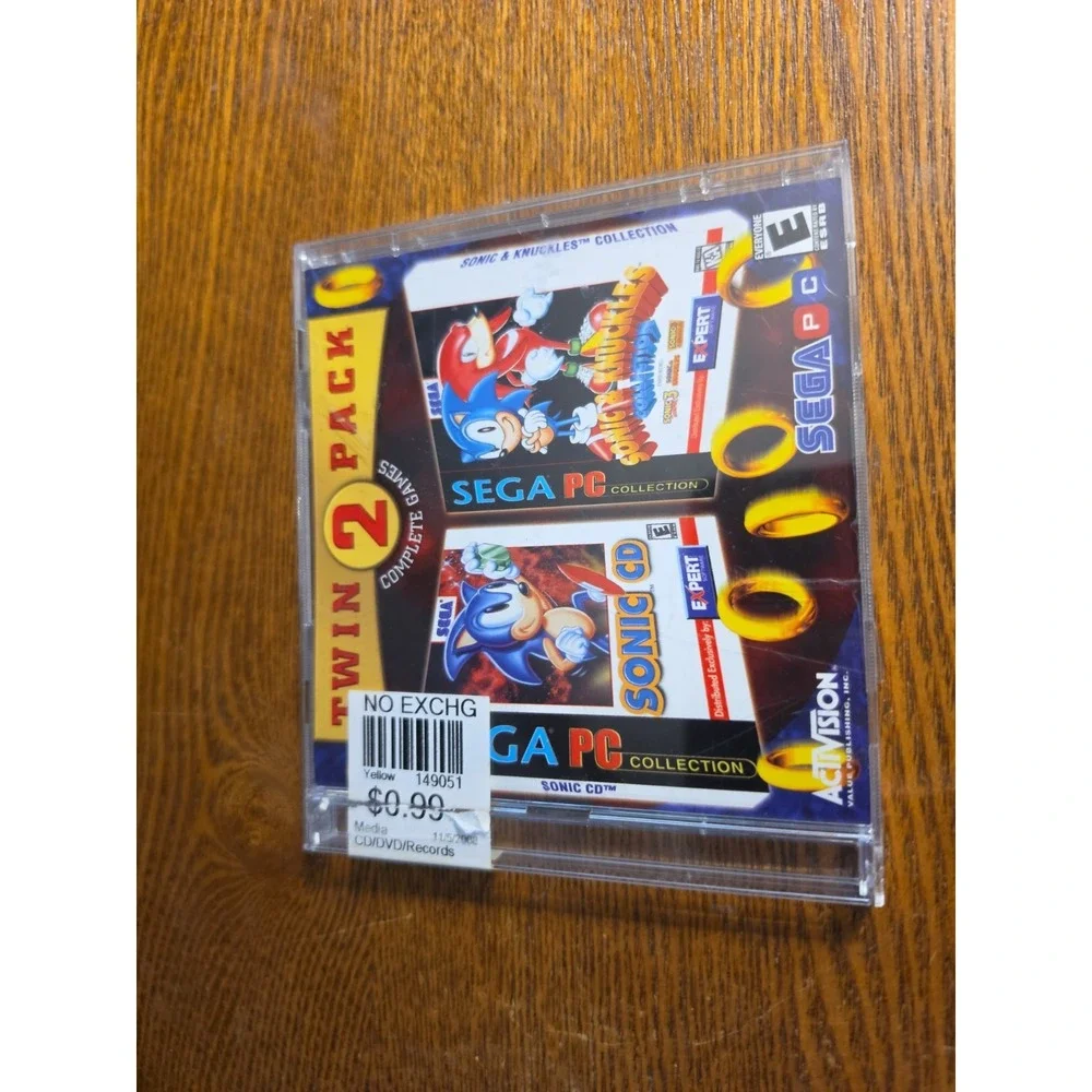 Sonic CD (Sega PC Collection, 2000) PC CD Rom Game Complete Windows 95/98